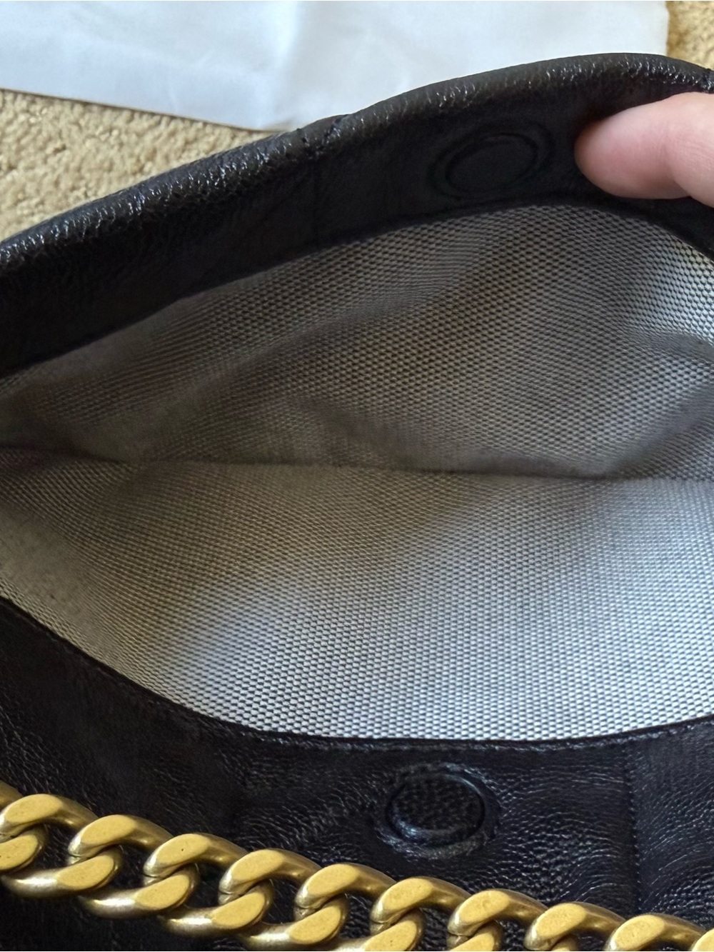 Coach Black Quilted Soft Tabby 26 in Black - Picture 10 of 12